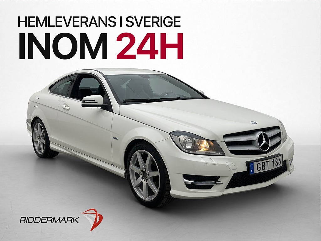 Mercedes-Benz C 180 Coupé 156hk AMG Sport Halvskinn