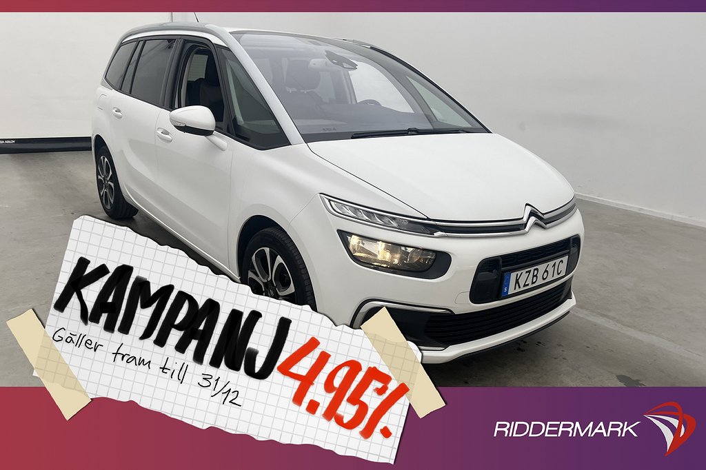 Citroën C4 Grand SpaceTourer 7-sits Kamera Navi 4,95% Ränta