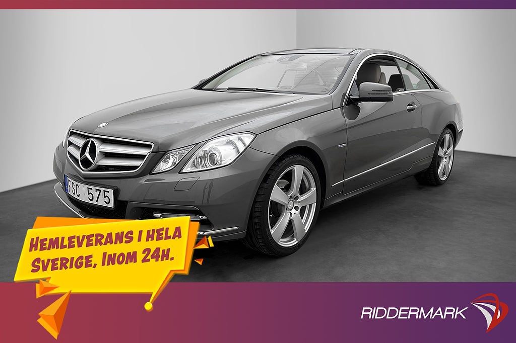 Mercedes-Benz E 250 Coupé 204hk En-Brukare Panorama Skinn