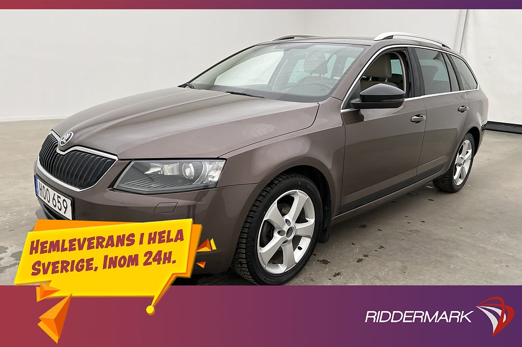 Skoda Octavia Kombi TDI Värmare Dragkrok P-Sensorer Navi