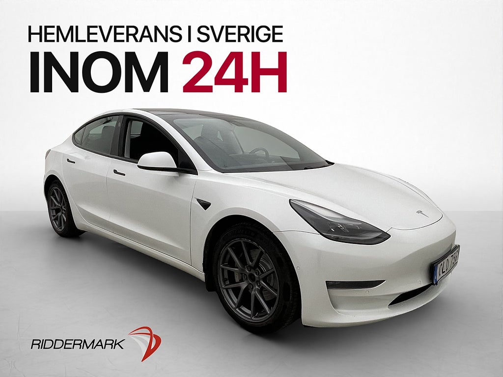 Tesla Model 3 Long Range AWD Autopilot Pano Svensksåld Skinn