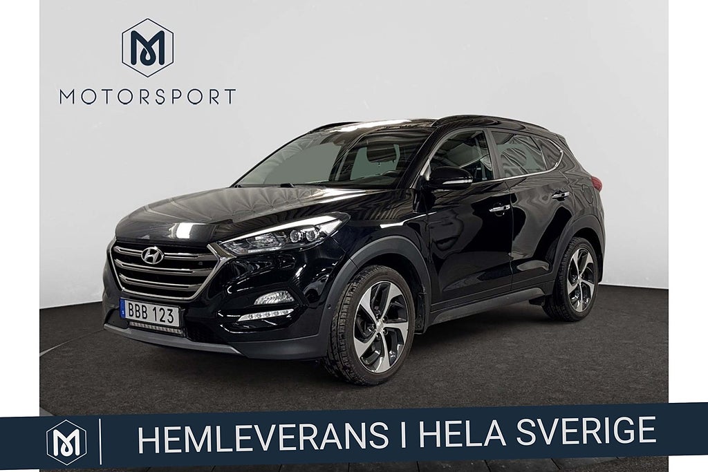 Hyundai Tucson 2.0 CRDi 4WD Premium Kamera Pano Drag Navi EN ägare 
