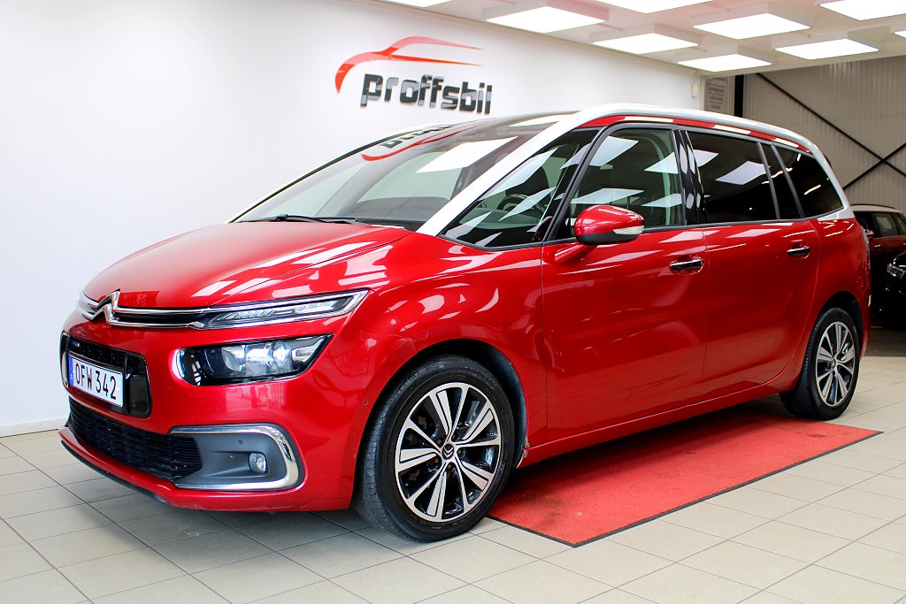 Citroën Grand C4 Picasso 1.2 e-THP 7-sits Navi B-kamera Keyless-Go Drag Euro 6