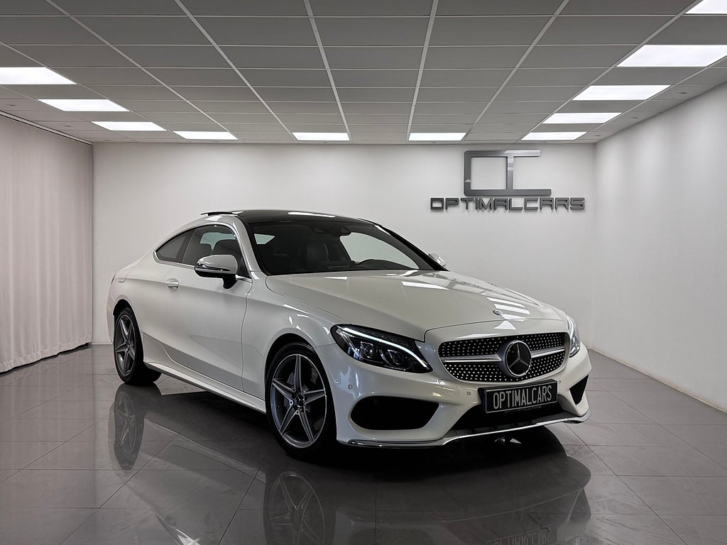 Mercedes-Benz C 300 Coupé AMG Pano Burmester HUD Navi Svensksåld