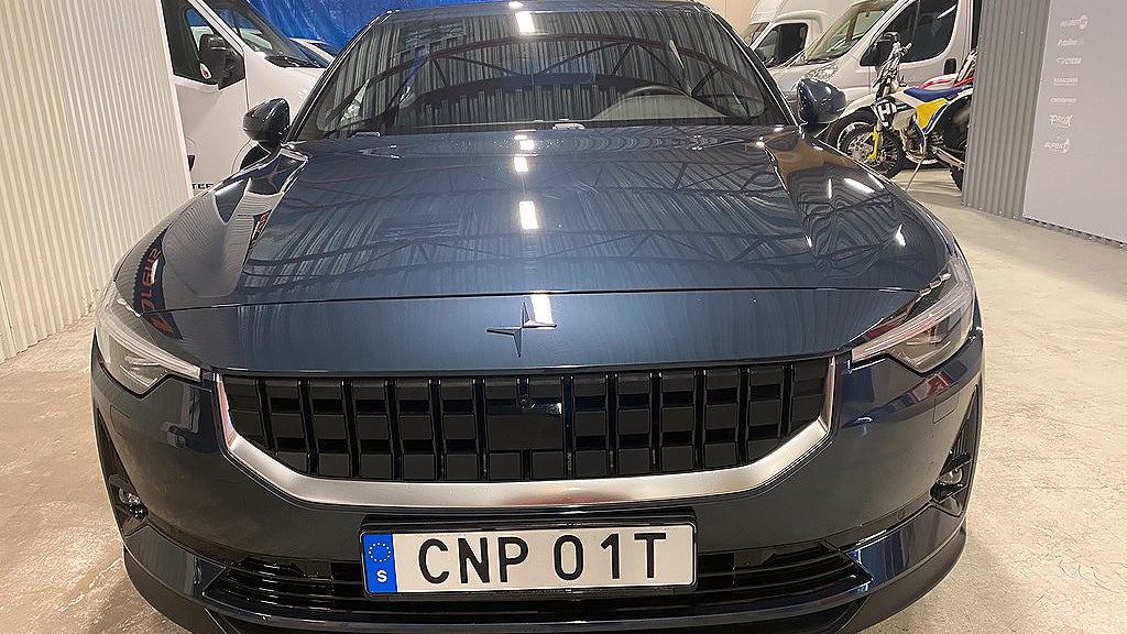 Polestar 2 har rullat 1 030 mil. 