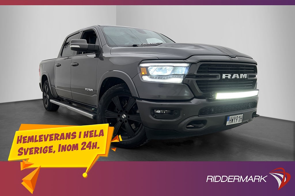 Dodge RAM Laramie V8 4x4 Dragkrok Luft Pano Diff H/K MOMS