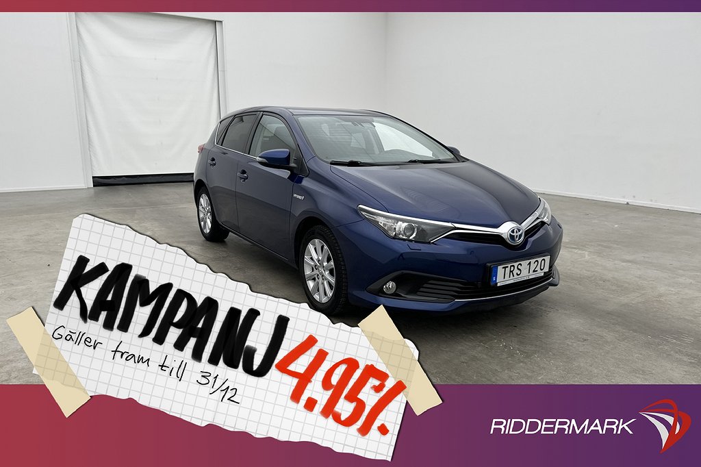 Toyota Auris Hybrid 136hk Active Plus M&K-Värm 4,95% Ränta