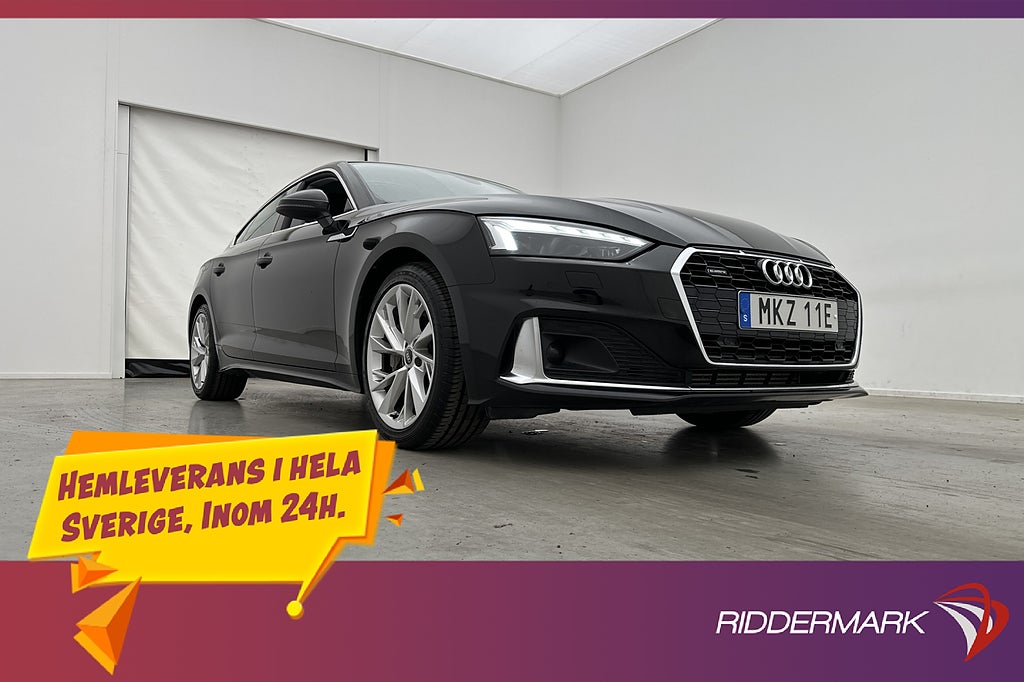 Audi A5 Sportback 45 TFSI 265hk Proline Värmare Kamera Drag