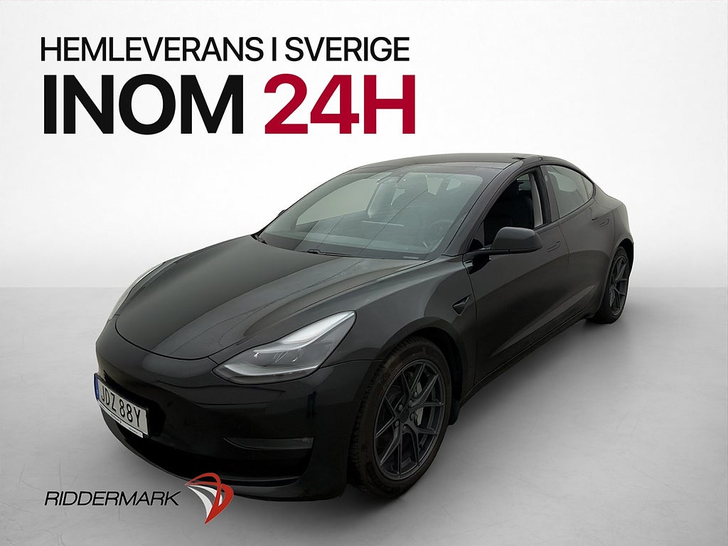Tesla Model 3 Long Range AWD Värmepump Autopilot Svensksåld
