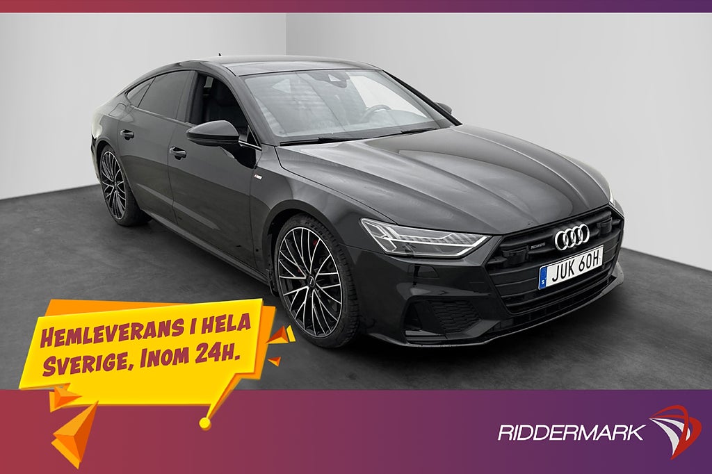 Audi A7 Sportback 55 TFSI e Q S-Line B&O Pano Skinn 360 MOMS