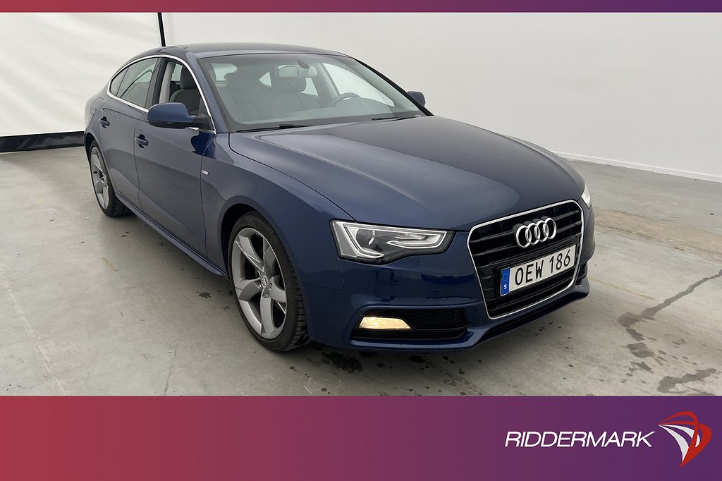 Audi A5 Sportback V6 Q 218hk S-Line Sensorer Drag Två-Bruk