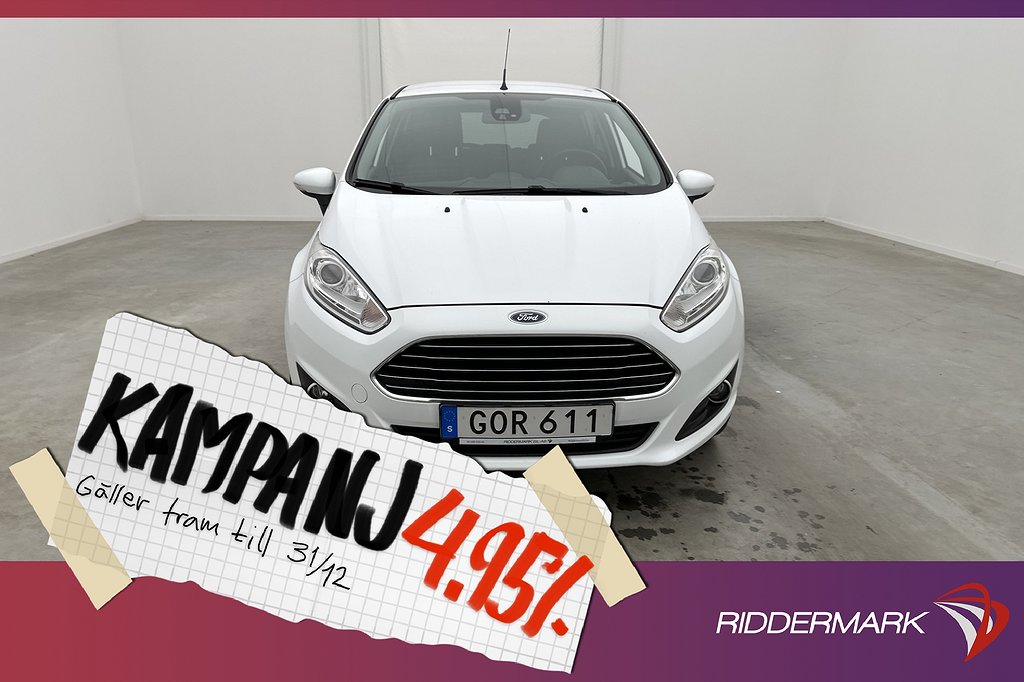 Ford Fiesta 1.0 80hk Titanium M&K-Värmare 4,95% Ränta