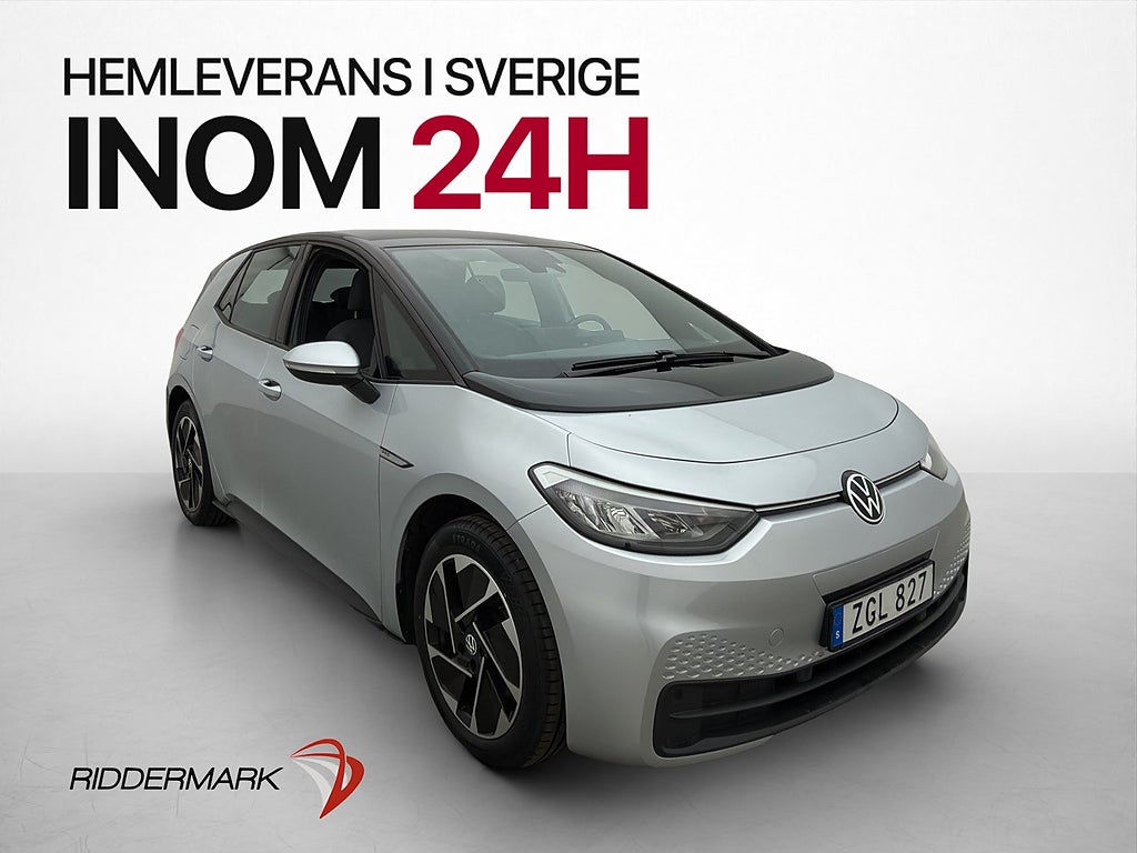 Volkswagen ID.3 Pro Performance Värmare Navi CarPlay MOMS