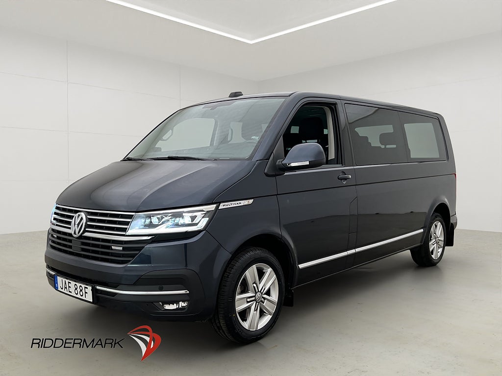 Volkswagen Multivan Lång 4M 7-Sits Värm Drag Kamera CARPLAY