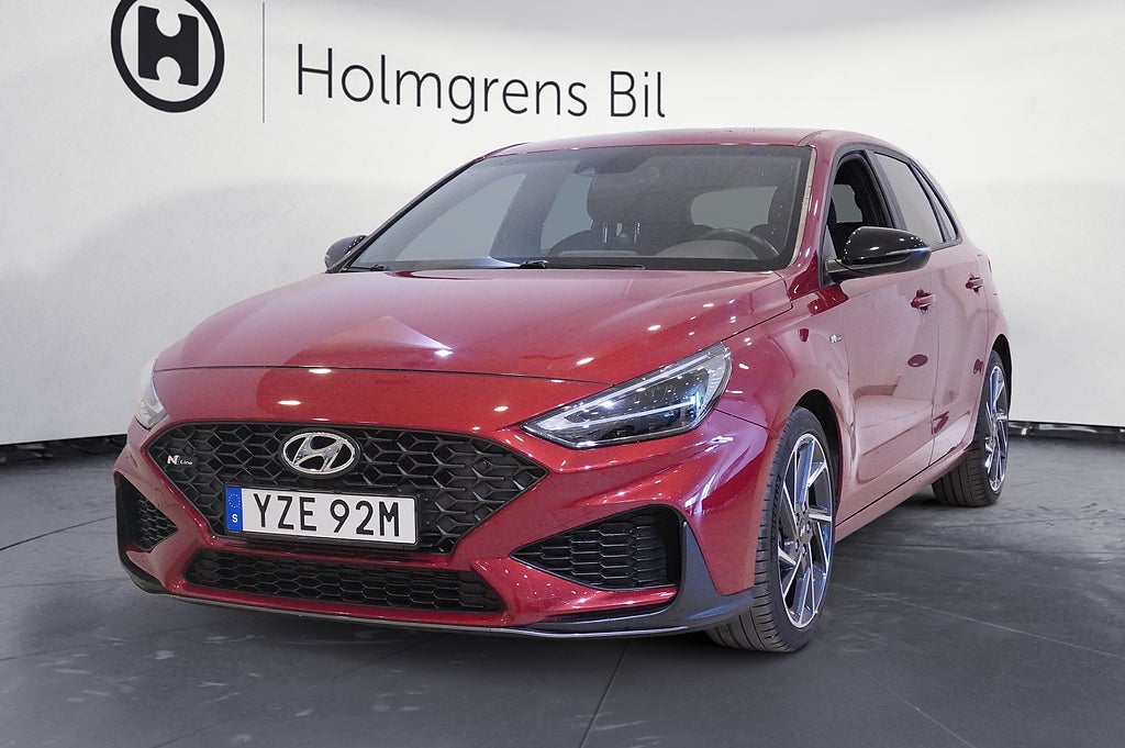 Hyundai i30 1.5 T-GDi DCT MHEV N Line 160hk, Backkamera, Rattvärme,