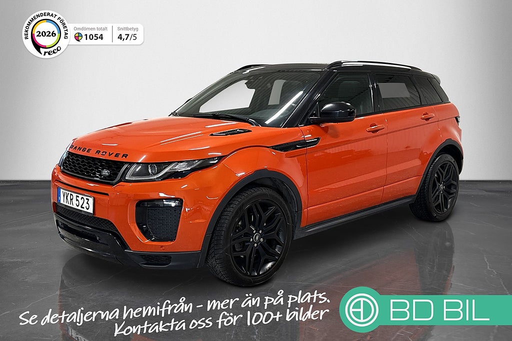 Land Rover Range Rover Evoque 2.0 TD4 AWD 180HK HSE Dynamic Pano Helskinn Meridian