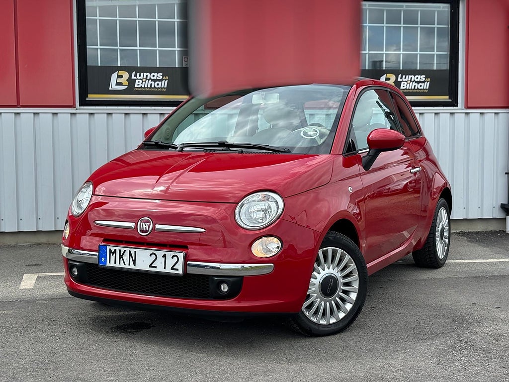Fiat 500 1.2 8V Lounge Euro 5/Ränta 3,45%/Kamrem Bytt 2025
