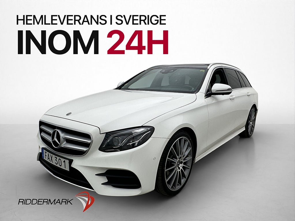 Mercedes-Benz E220 T d AMG Wide Burmester 360° Skinn Drag