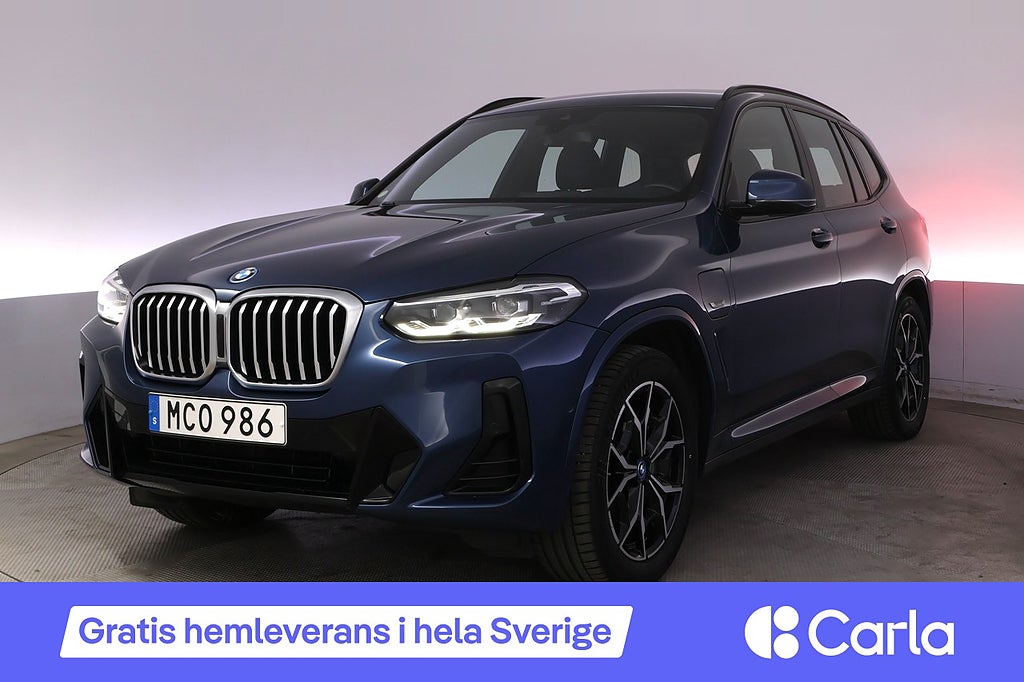 BMW X3 xDrive30e M-sport Kamera Navi LED Hifi Värmare Drag