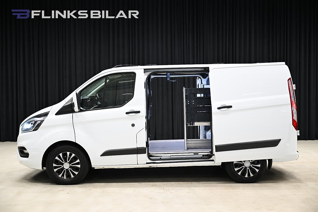 Ford transit Custom 130HK Automat|Inredning|Dubbeldörr|LED|Nykamrem