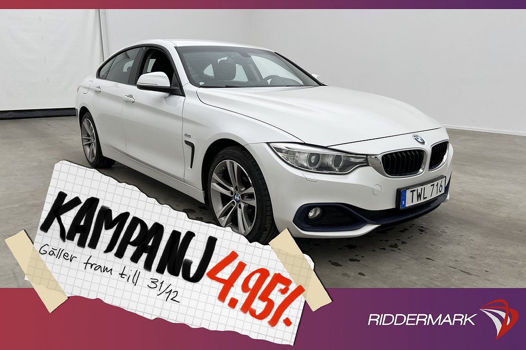 BMW 420 d xDrive Gran Coupé 190hk Sport line Kame 4,95% Ränta