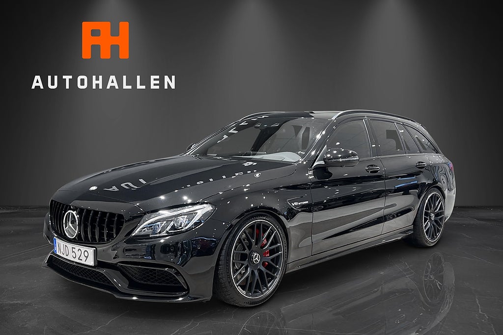 Mercedes-Benz AMG C63 S T AMG Burmester KW Skalstol SV-Såld