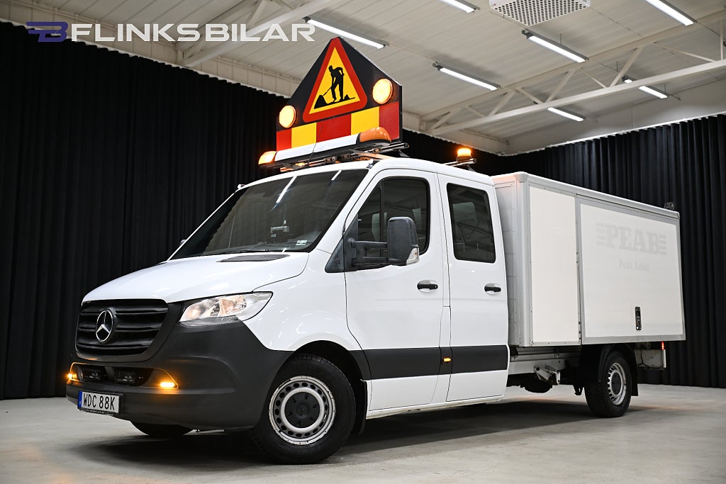Mercedes-Benz Sprinter 316 CDI 163HK 7G+ Automat|Dubbelhytt|Långkåpa|Leasbar