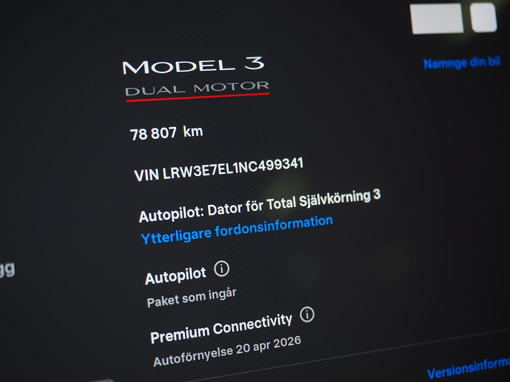Tesla Model 3 Performance 510hk AWD | Panorama | Navi