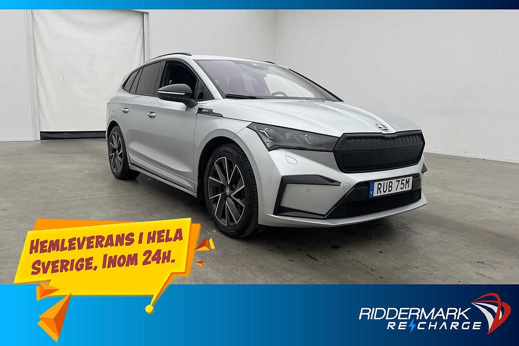 Skoda Enyaq 80x 265hk Sportline Värmare Dragkrok 360 CarPlay