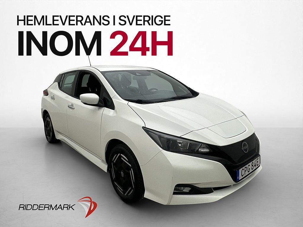 Nissan Leaf 39 kWh Acenta Kamera Rattvärme CarPlay Adaptiv-F