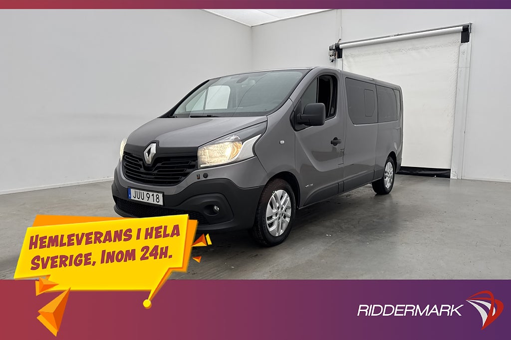 Renault Trafic Kombi Lång 1.6dCi Värmare Navi Kamera 9-Sits