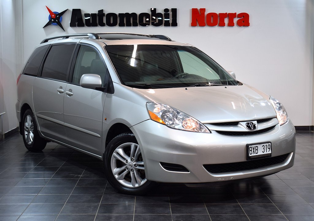 Toyota Sienna 3.5 269hk Auto 7-sits Drag Skinn V-hjul 5.99%Ränta