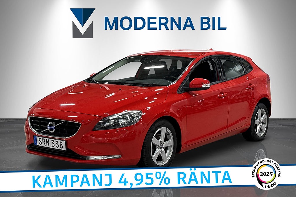 Volvo V40 D2 115hk HVO-100 D-värm PDC Kamrem bytt 4,95%Ränta