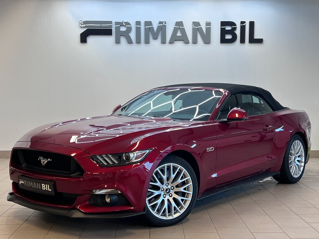 Ford Mustang GT Convertible Lågmil 1 ägare 457hk Se Spec!