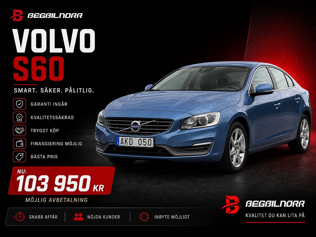 Volvo S60 D4 Summum Business Edition Pro*Nyserv*Nybes