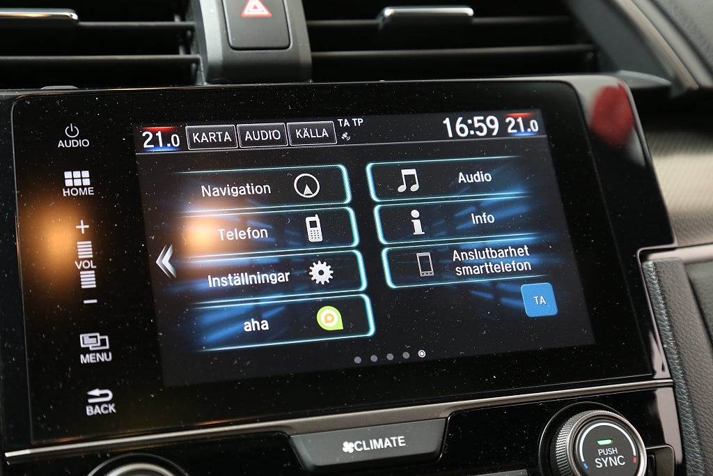 Honda Civic 1,5 i-VTEC Turbo Prestige Aut 5D Motorvärmare 2017