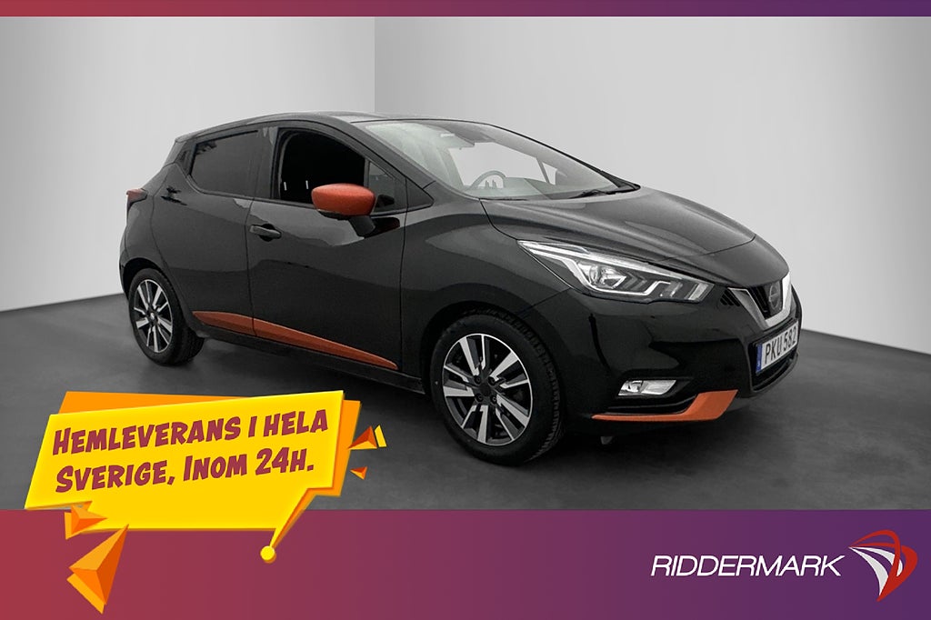 Nissan Micra 0.9 Turbo 90hk N-Connecta Kamera Dragkrok Navi