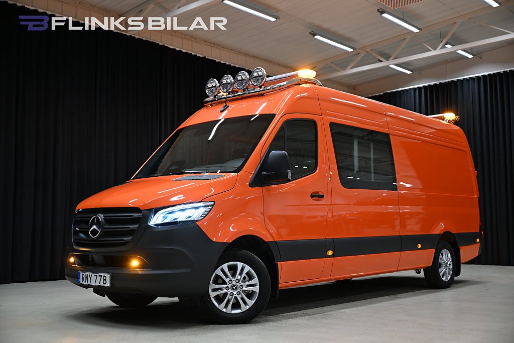 Mercedes-Benz Sprinter 319 Maxi|Automat|Servicebil|Dubbelhytt|Inredd|SeUtr!