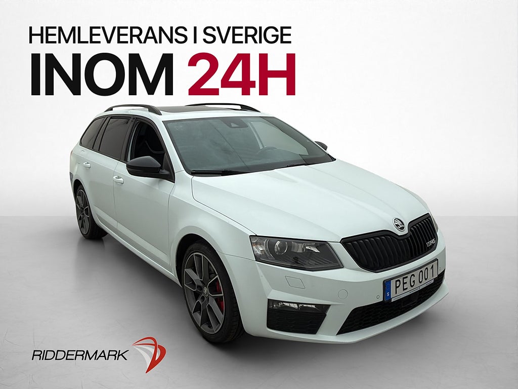 Skoda Octavia RS 2.0 TSI 220hk Pano Canton P-Värm Skinn Drag