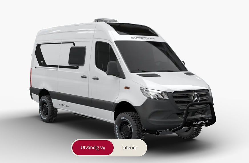 Bürstner HABITON HMX 6.0 4x4 190hk Mercedes Långbädd Offroad