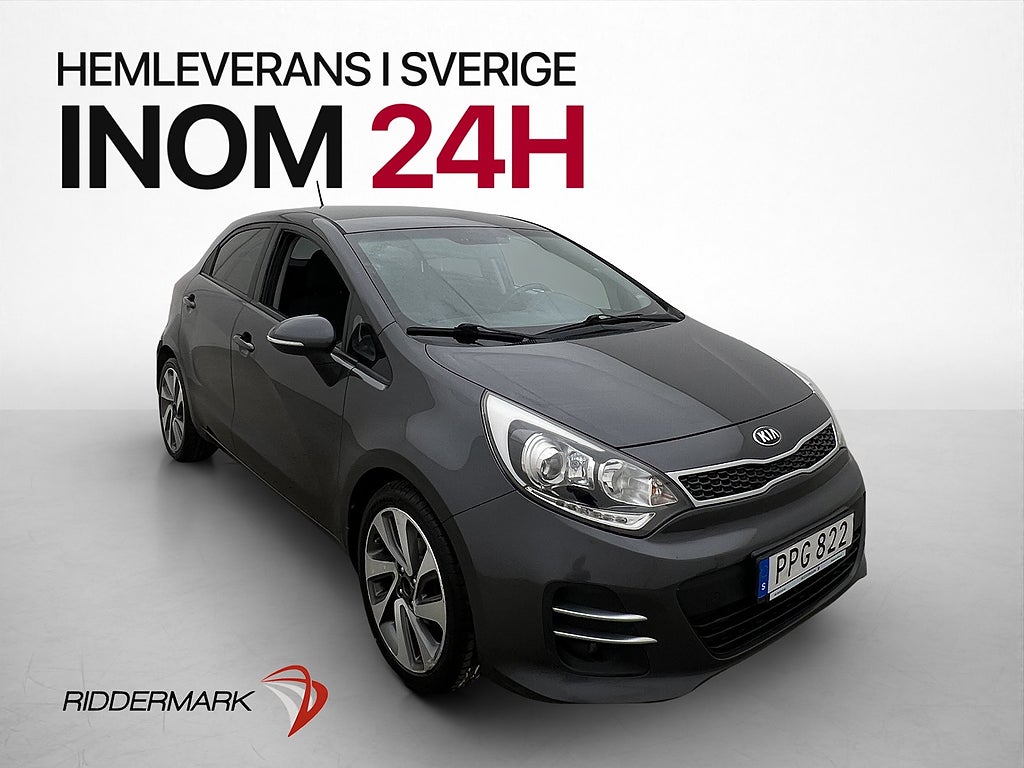 Kia Rio 1.2 84hk GLS Kamera Rattvärme Navi 0,47l/mil