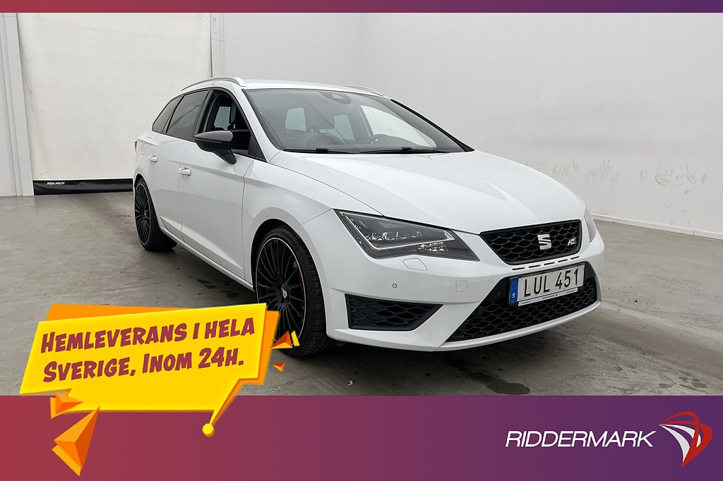 Seat Leon ST 280hk Cupra M&K-Värmare Sensorer Navi Halvskinn