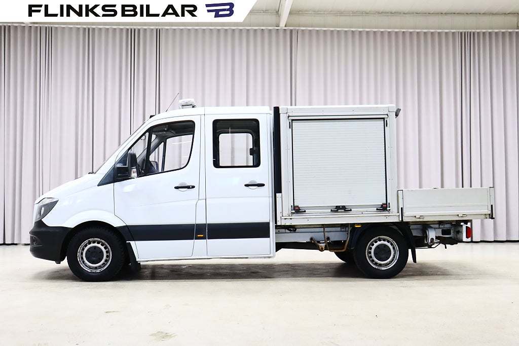 Mercedes-Benz Sprinter 319 V6 190HK Dubbelhytt|Halvskåp|Flak|Moms
