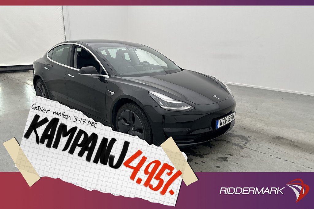 Tesla Model 3 Standard Range Plus Autopilot Pano 4,95% Ränta