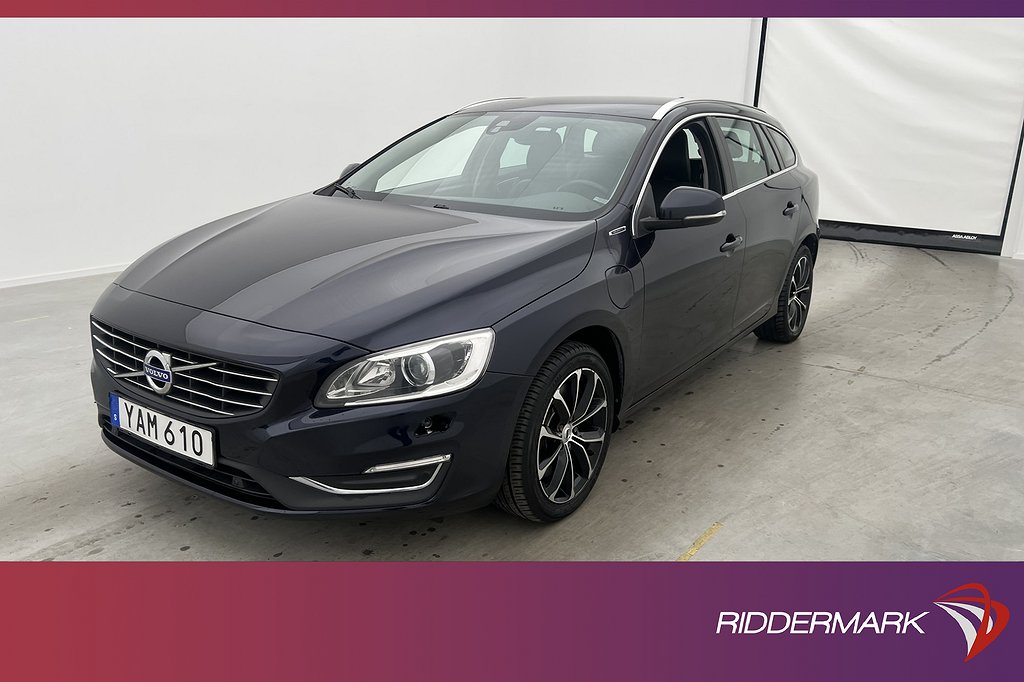 Volvo V60 D6 AWD Plug-in 298hk Summum VOC Värm Sensorer Drag