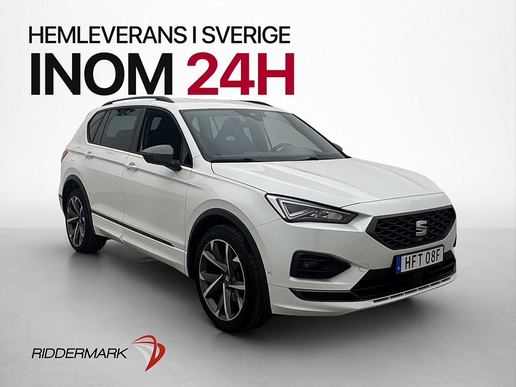 Seat Tarraco PHEV 245hk FR Cockpit Kamera Navi Elstol Drag