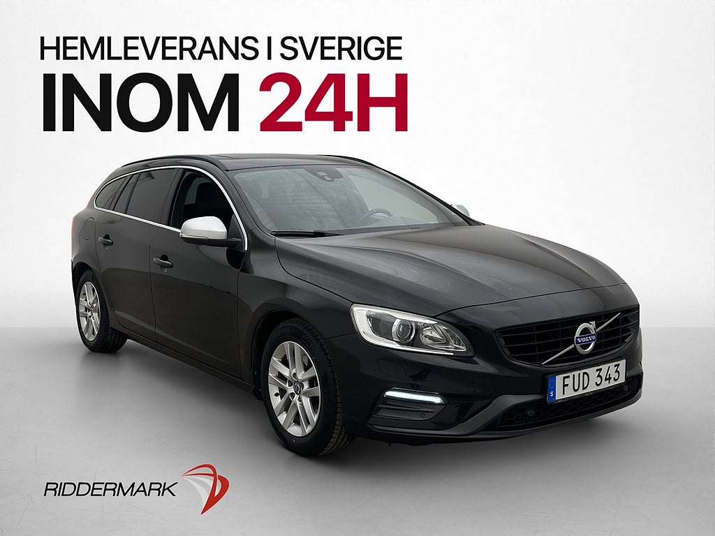 Volvo V60 D3 150hk R-Design Taklucka Skinn Drag Sensorer