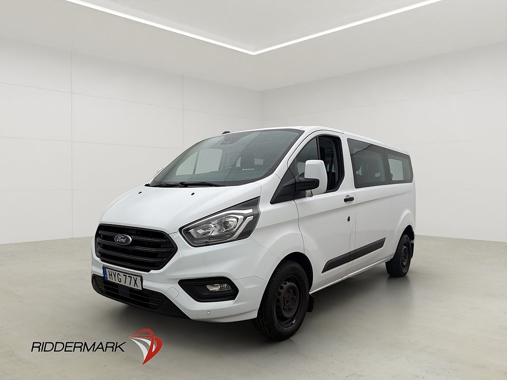 Ford Transit Custom Kombi Lång 9-Sit Värm B-Kam CARPLAY Moms