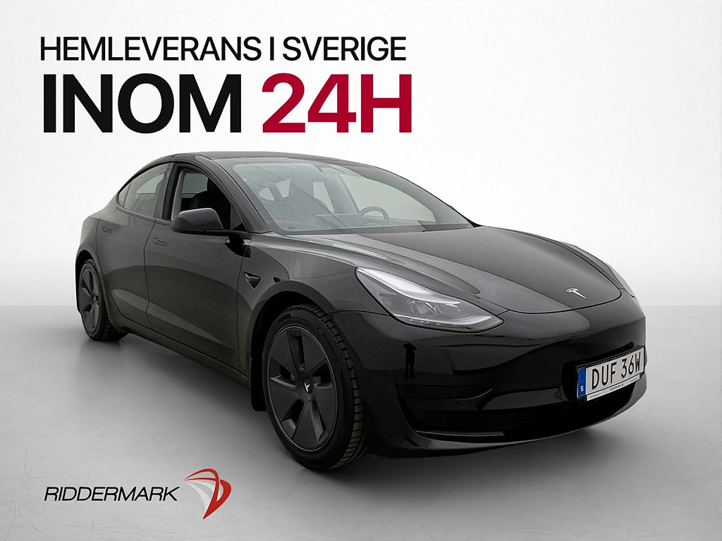 Tesla Model 3 Standard Range Pano Autopilot Svensksåld