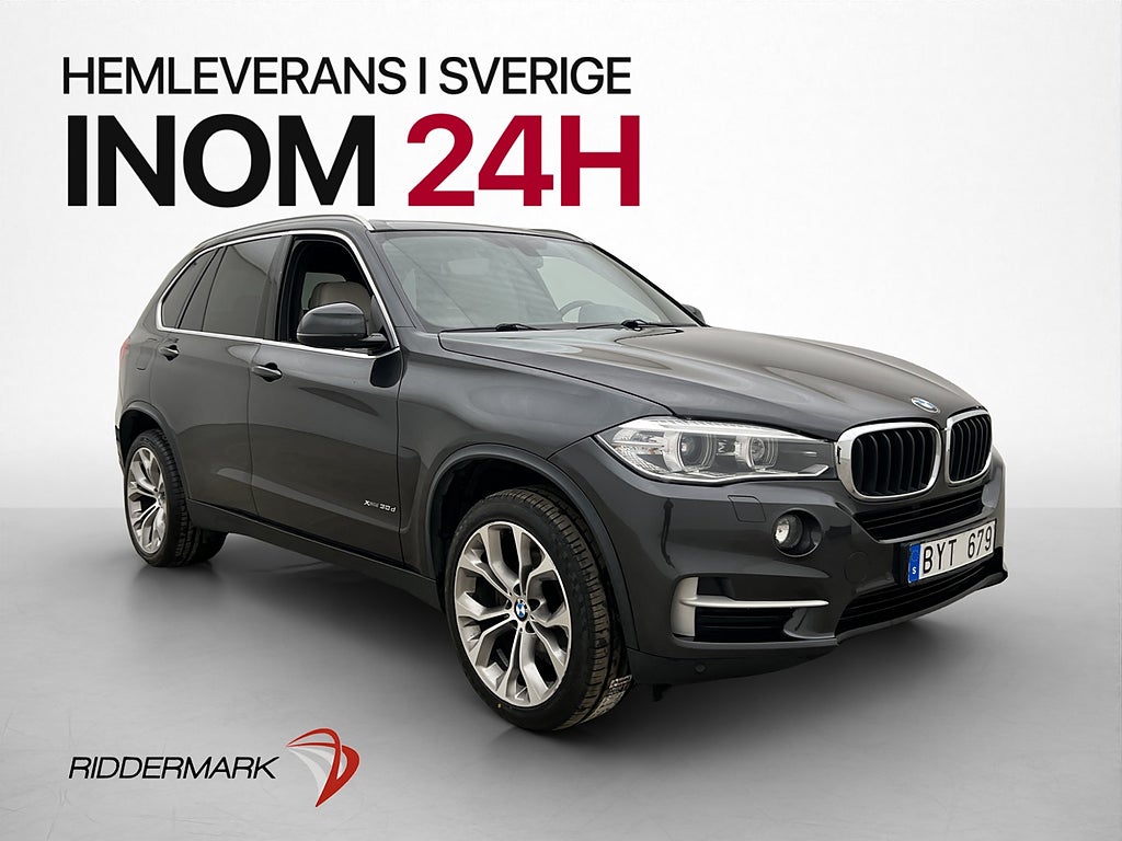 BMW X5 xDrive30d 258hk H/K Kamera Navi Skinn 4-Zons Drag